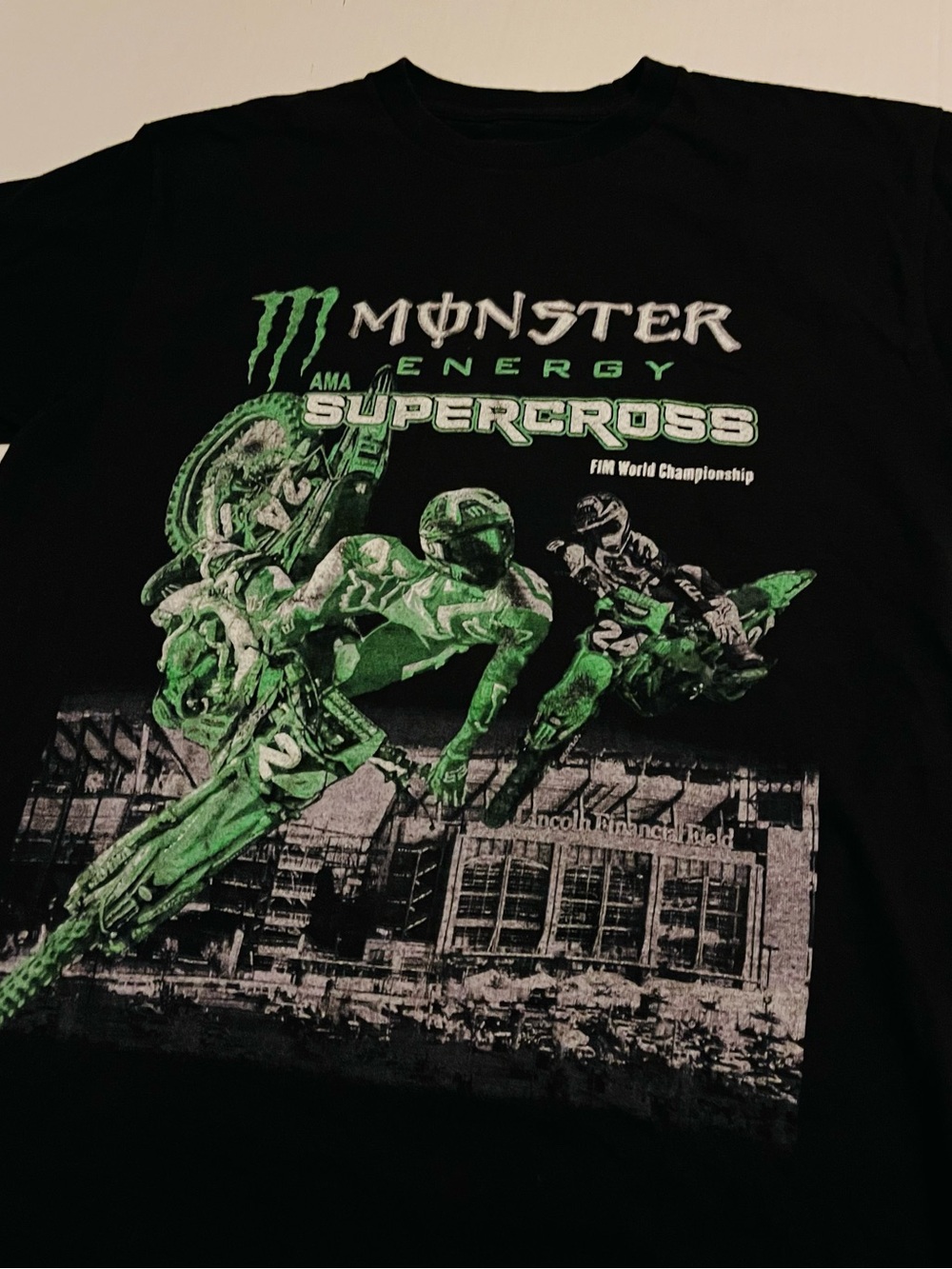 Monster Energy 2024 AMA SuperCross Championship T-Shirt MEDIUM Vans Motocross